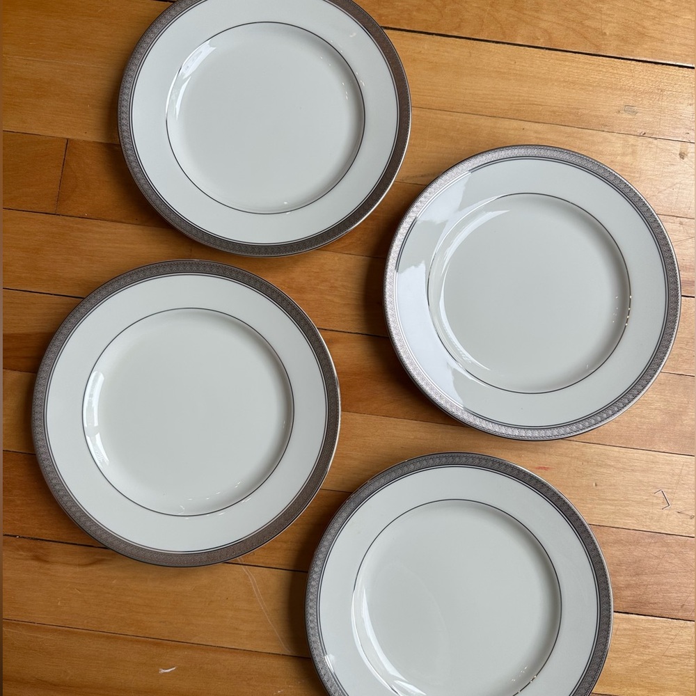 Mikasa Palatial Platinum Salad Plates